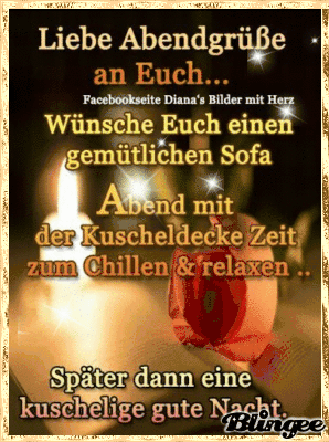 Eine brennende Kerze in warmem Licht als Gruß für einen gemütlichen und entspannten Abend.