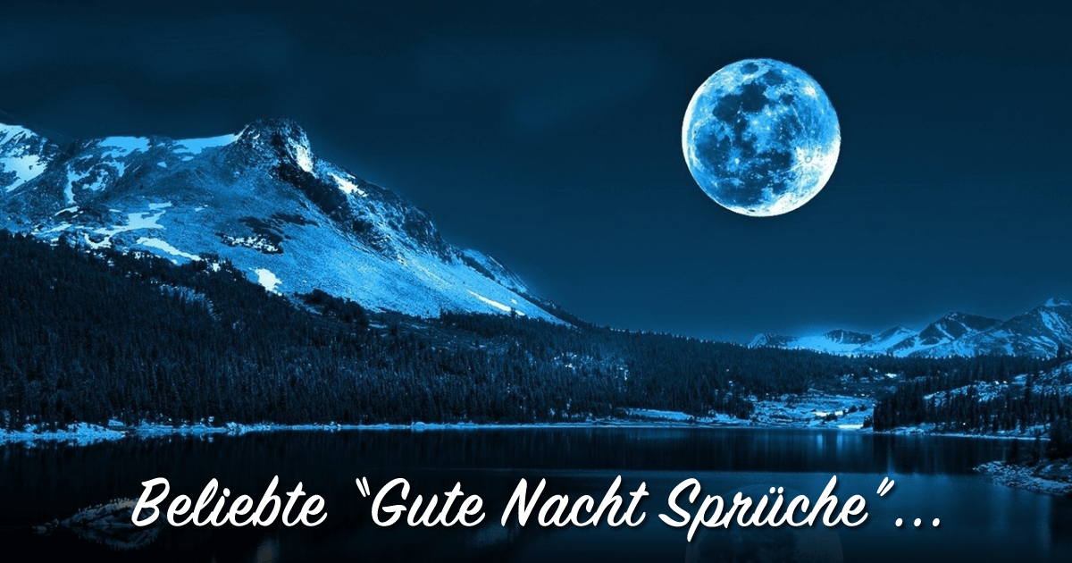 Nächtliche Berglandschaft mit See unter einem strahlenden Vollmond und ruhiger Stimmung.