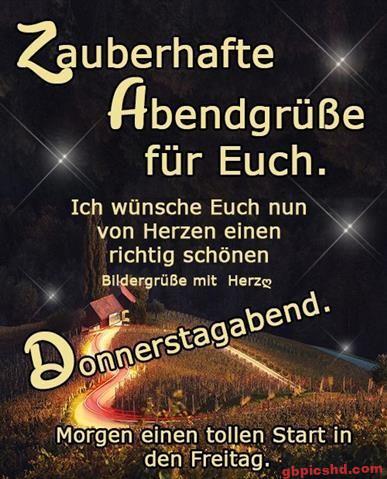ᐅ donnerstag abend bilder - Donnerstag GB Pics donnerstag-abend-bilder_1