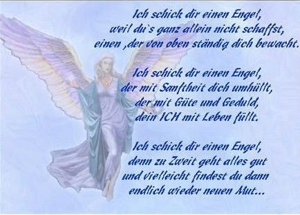 ᐅ ich schick dir einen engel - Wochentage Bilder GB Pics ich schick dir einen engel
