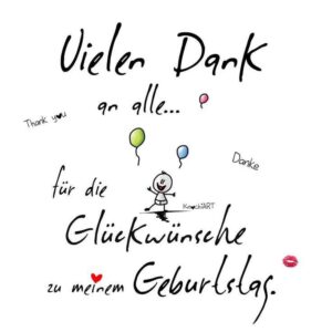 Danke sagen: Geburtstagsbilder mit herzlichen Dankestexten