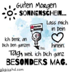 guten morgen lieber sonnenschein