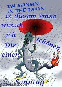 sonntagsgrüße regen