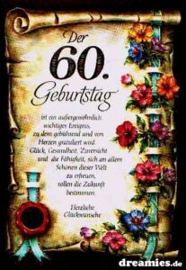 60. geburtstag bilder