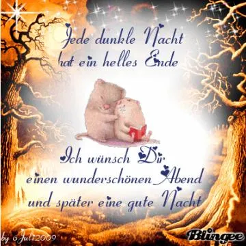 Zwei Mäuse sitzen umarmt vor einem leuchtenden Hintergrund mit einem Text.