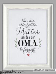 beste oma kunstdruck muttertag geschenk von smart art kunstdrucke auf dawa