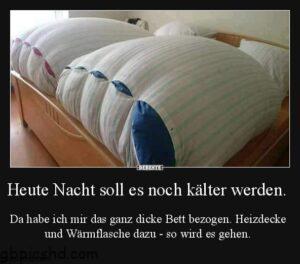 Heute Nacht soll es noch kälter werden