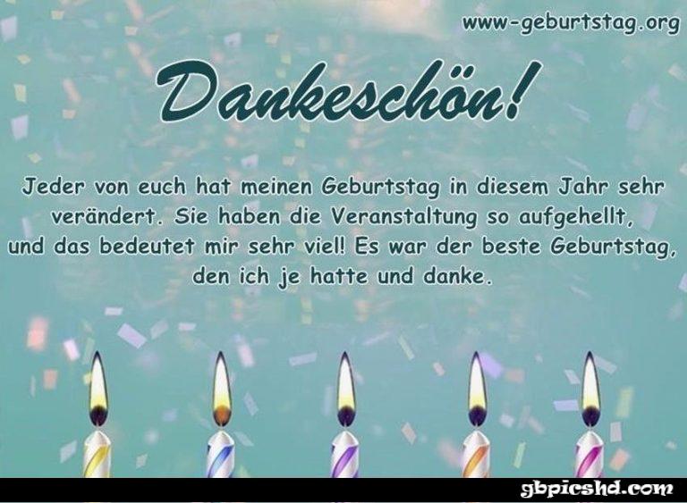 danksagung geburtstag bilder