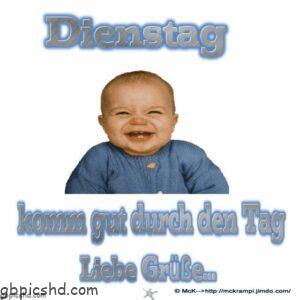Kostenlose Dienstag-Grußbilder mit Mckrampi