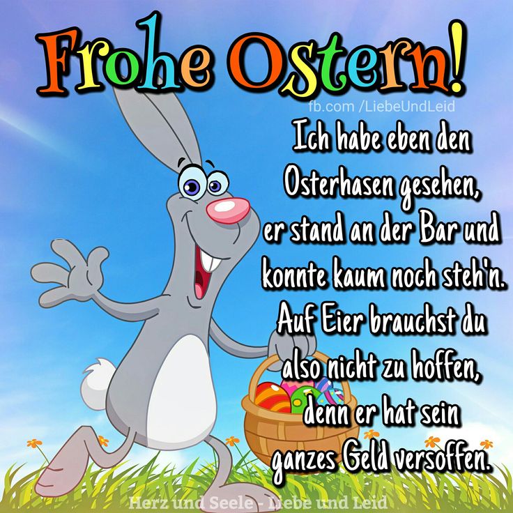 Frohe ostern ich habe eben