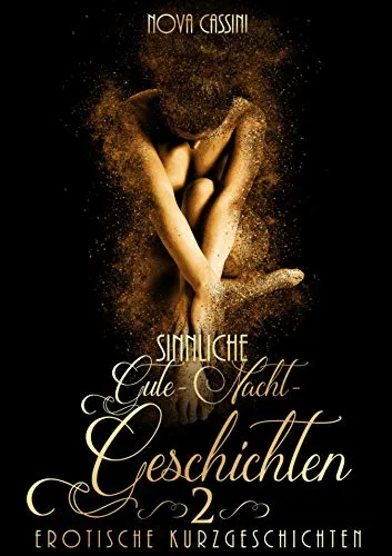 Cover eines erotischen Buches mit hüllenloser, umarmender Figur aus funkelndem Staub.