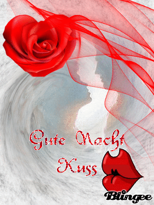 Animiertes Kussbild Animierter Gute Nacht Kuss