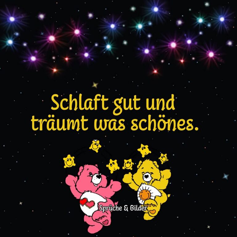 gute nacht und süße träume