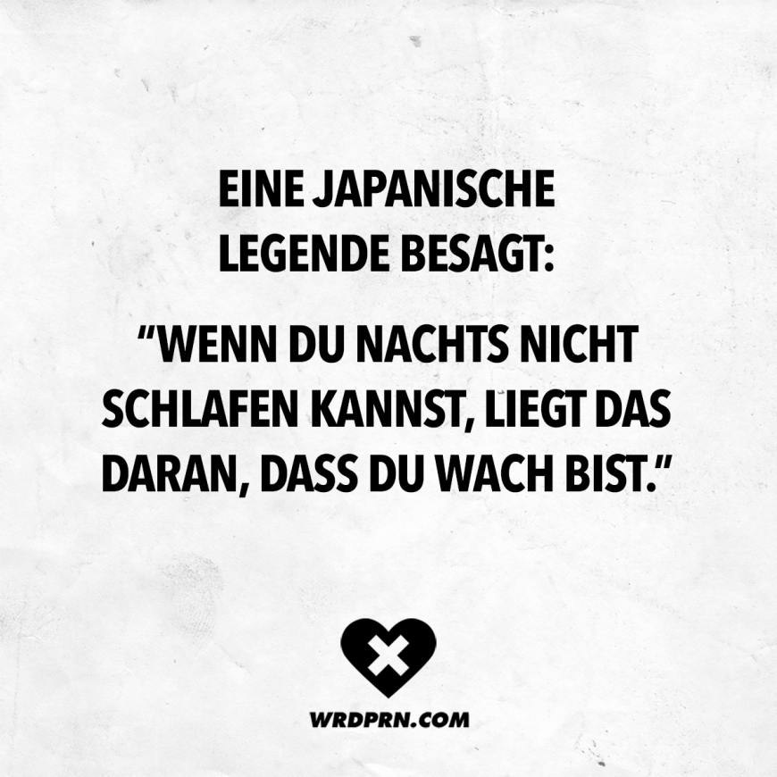 Japanische Sprichwörter und Legenden zum Thema Schlaflosigkeit mit Bildern