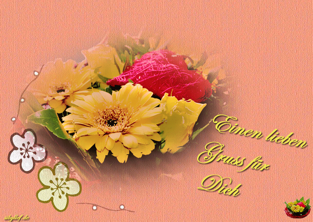 ᐅ liebe gruse bilder blumen - GB Pics