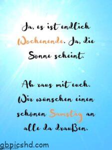 samstags bilder und spruche