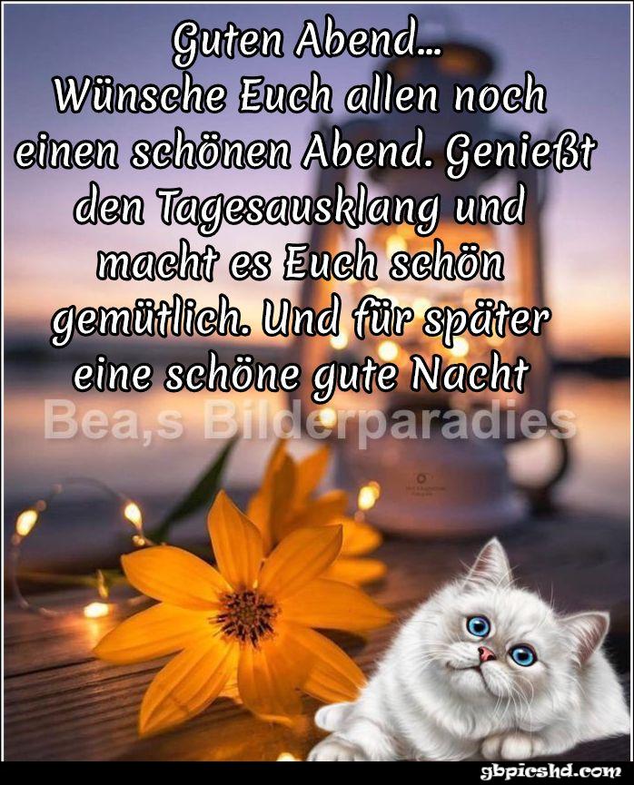 Schonen abend noch und spater eine gute gutenacht gutenabend schonenabend 011