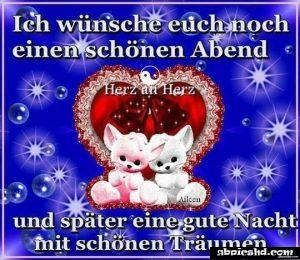 schönen abend und später eine gute nacht bilder