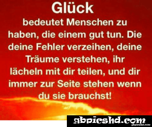 sprüche glück bedeutet menschen zu haben