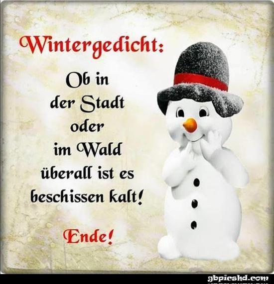 wintergedicht lustige bilder spruche witze echt lustig