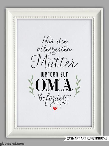 Beste oma kunstdruck muttertag geschenk von smart art kunstdrucke auf dawa 001