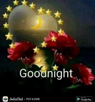 Kuss mit Stern Funkelnder Stern Gute Nacht Kuss