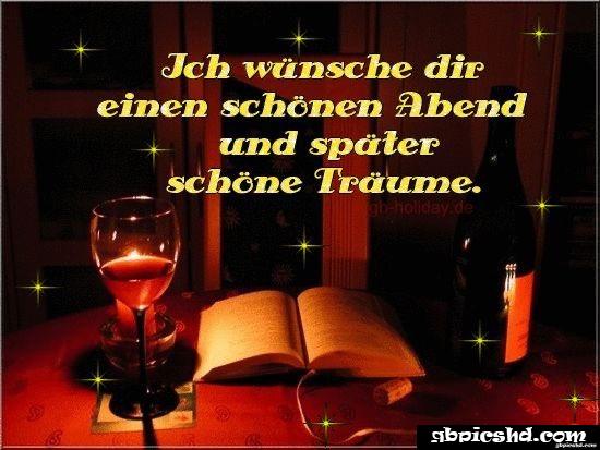 Ich wunsche euch einen schonen abend und spater eine gute nacht 011